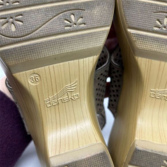 Dansko Jacinda Women's Tan Brown Slingback Sandals Size EU 36 (US 5.5-6) - Picture 9 of 12